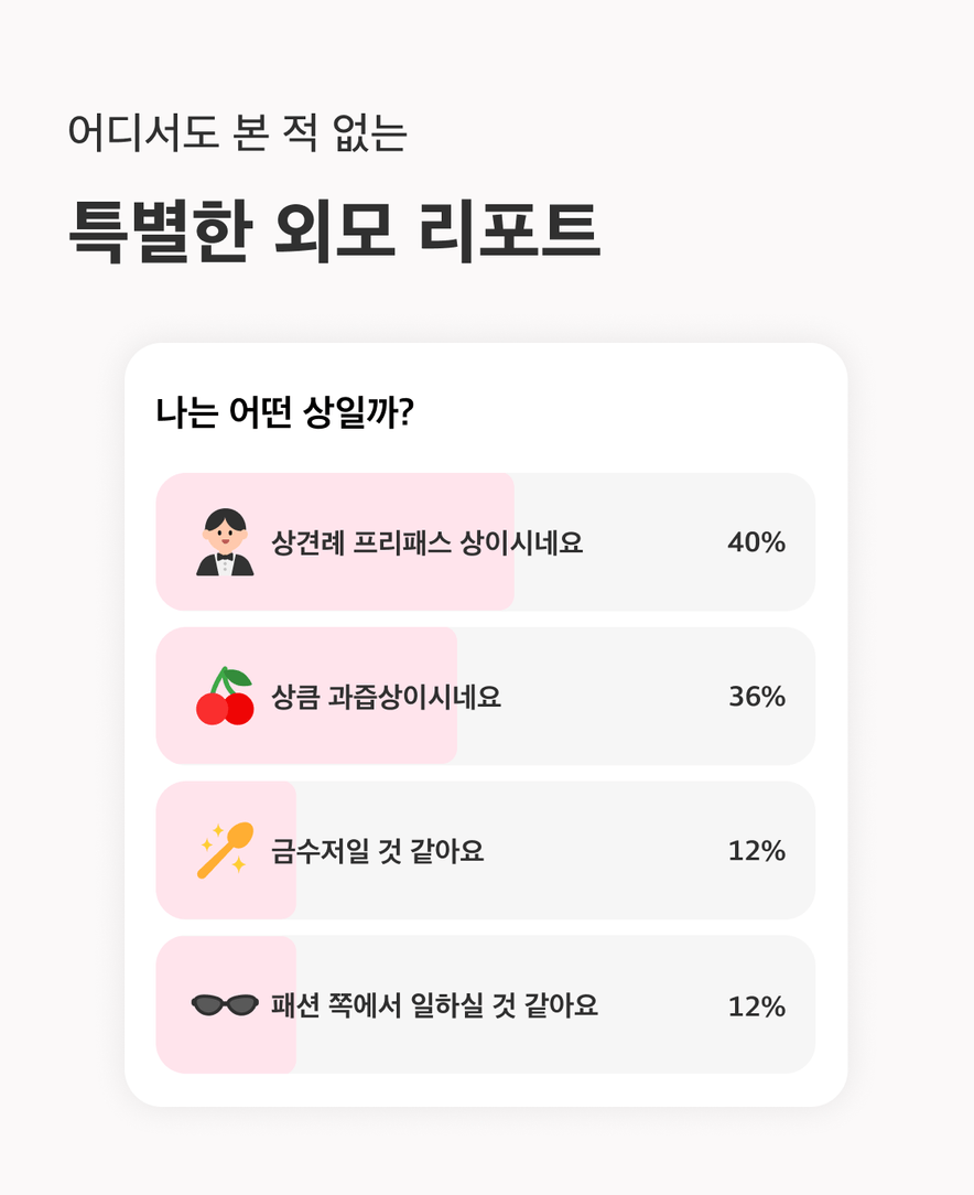 외모 리포트 - 1